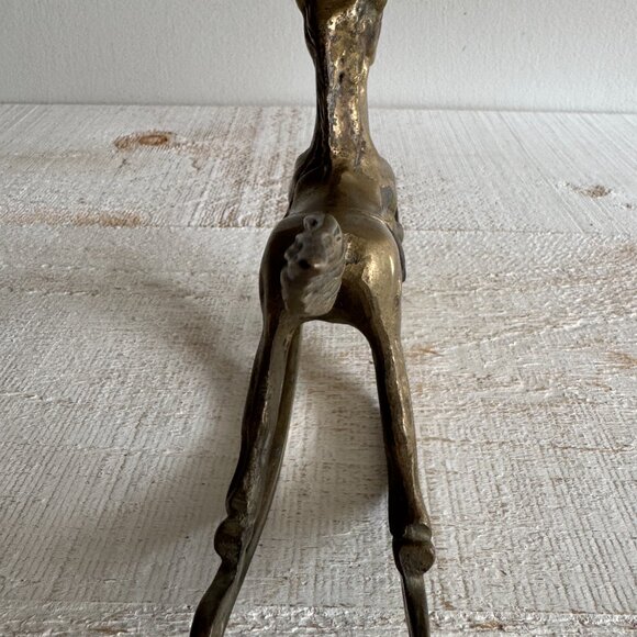 Vintage Solid Brass Rocking Horse Figurine - Picture 5 of 10